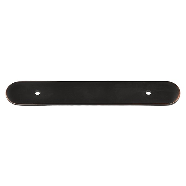 Gliderite Hardware 6 in. Oil Rubbed Bronze Rounded Back Plate 3-3/4 in. Center to Center - 6343-96-ORB 6343-96-ORB-1 - main